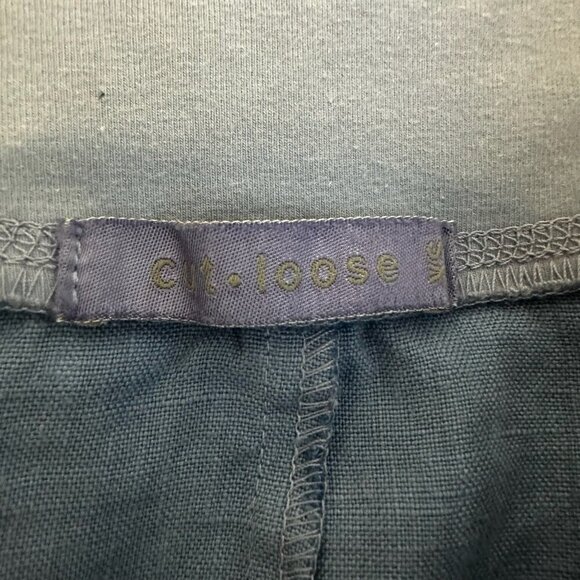 Cut Loose Pull On A-Line Linen Walking Skirt Womens XS Blue Coastal Boho Summer - Picture 6 of 9